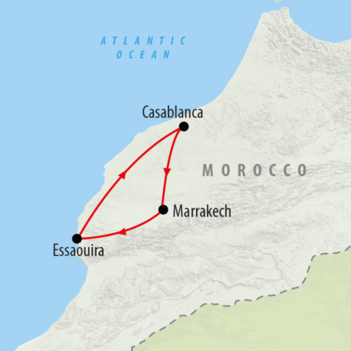 P Casablanca to Marrakech & Coast - 6 day tour